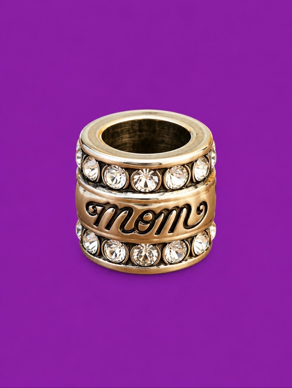 BRIGHTON Crystal Mom Spacer Bead European Charm